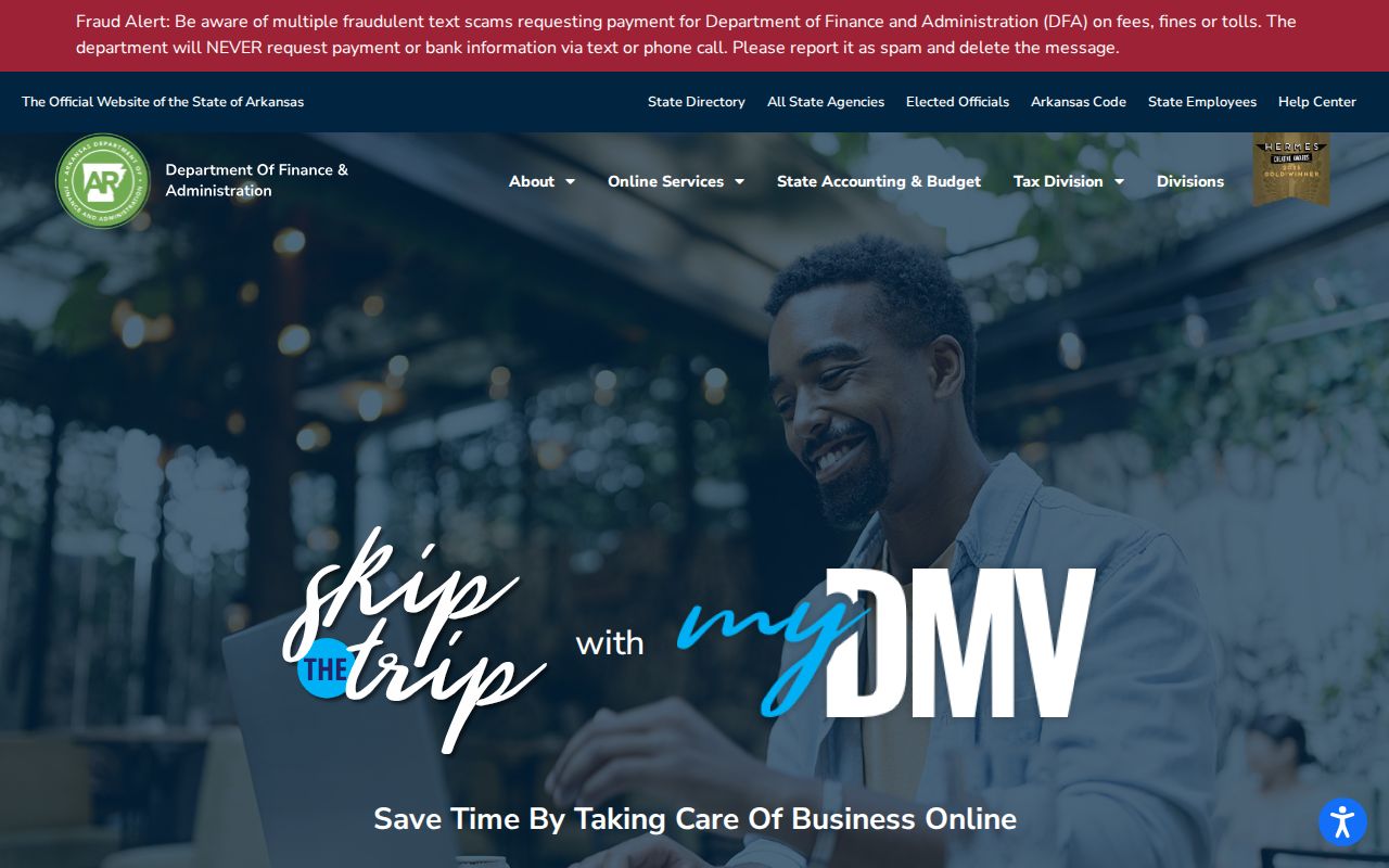 Arkansas MyDMV as the separate custodian route from Franklin County traffic court records